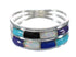 Sterling Silver Multicolor Jewelry Ring Size 5-3/4 MX60332
